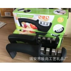 三槽手柄磨刀器，金剛石鎢鋼磨刀器.方形多功能磨刀石.方頭磨刀器